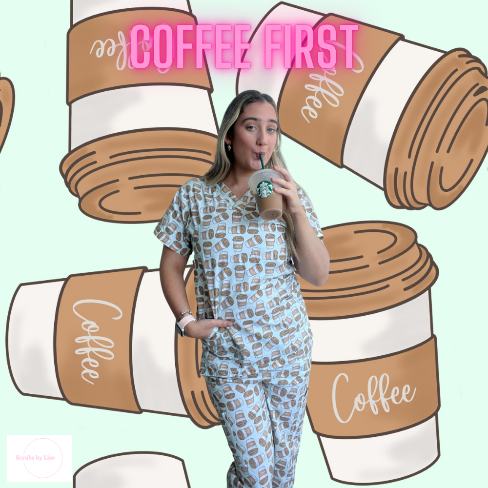 Coffee First Scrub Set