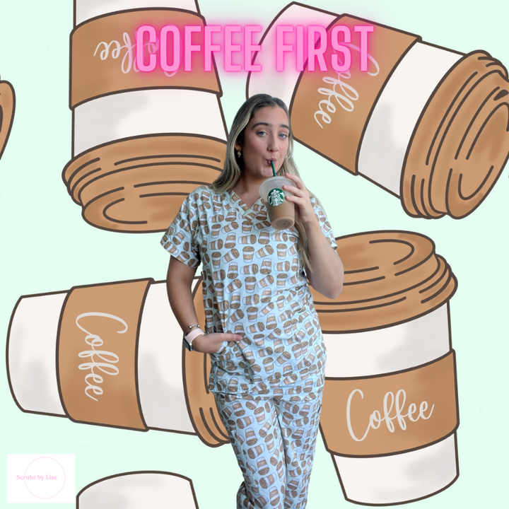Coffee First Scrub Set